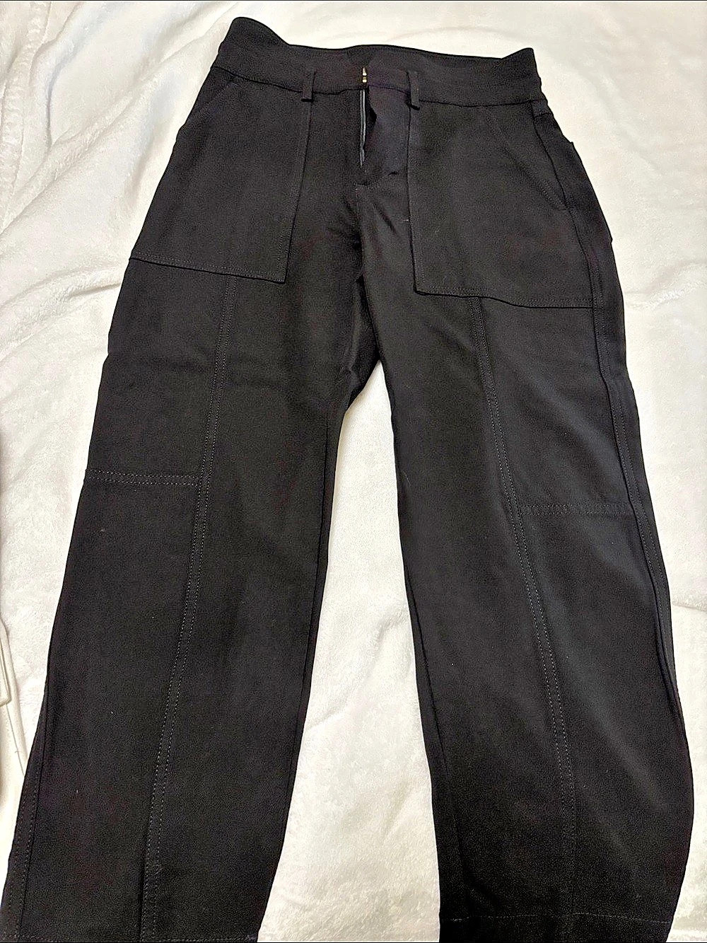 Banana republic Black Utility Trousers Size 4 Petite Like New